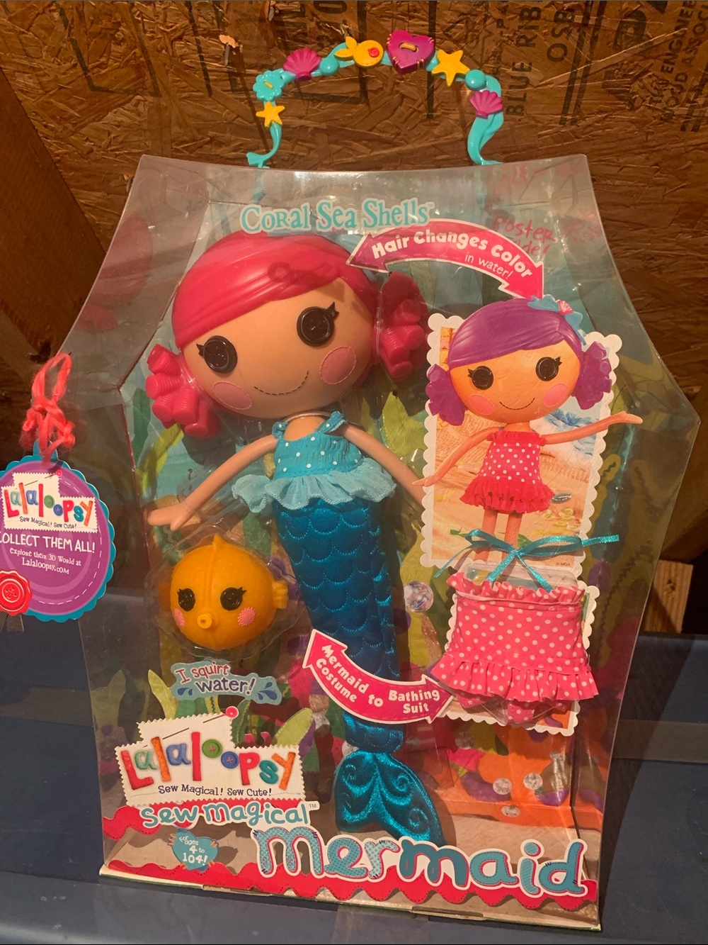 Lalaloopsy Sew Magical Coral Sea Shells Mermaid Doll - Pink & Blue